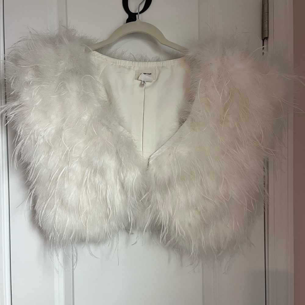 NWOT jcrew collection feather vest